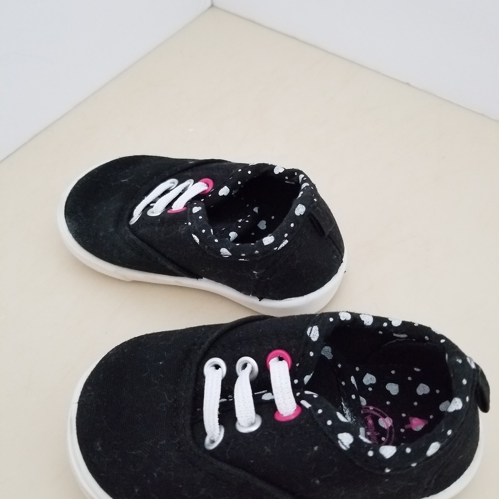 Wonder Nation Black Sneakers with Pink and White Accents - Picture 2 of 4